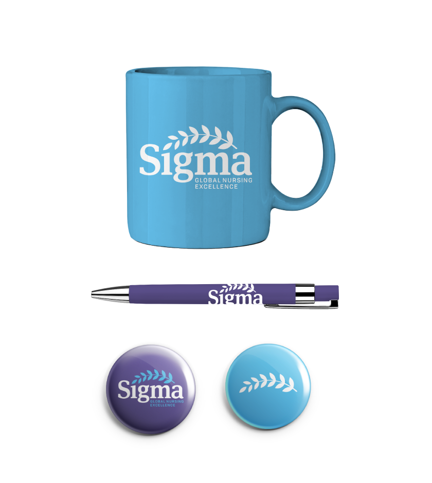 Sigma mug and pins