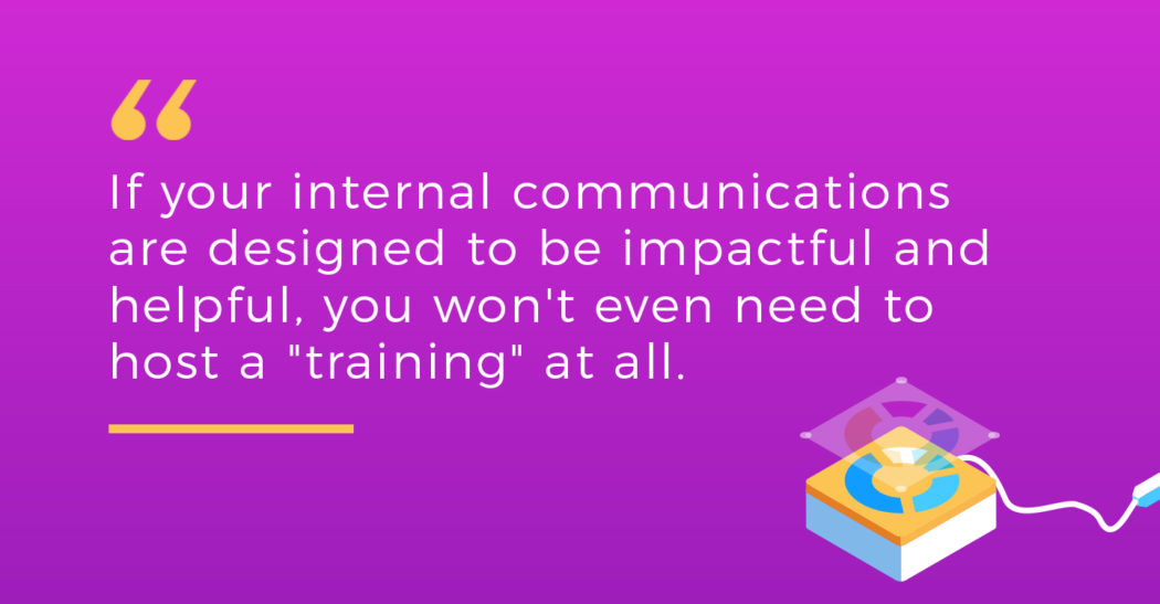 Pull quote for employee training