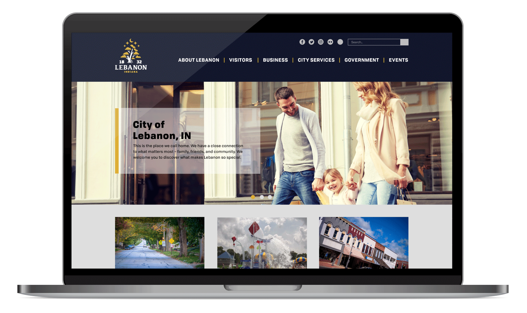 City of Lebanon Website Mockup